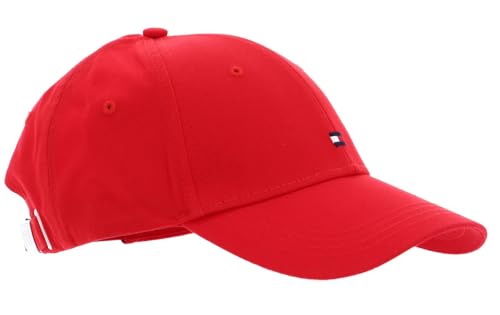 Tommy Hilfiger Damen Cap Essential Flag Basecap, Rot (Fireworks Red), Einheitsgröße