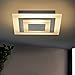 Produktbild ZMH LED Deckenleuchte Wohnzimmer Dimmbar stufenlos mit Fernbedienung 23W 30cm quadratisch Deckenlampe Bürodeckenleuchten für Wohnzimmer, Schlafzimmer, Küche Nickel Matt