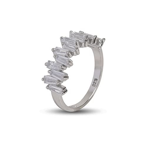 Image of 925 sterling silver rings pure silver diamond ring women Chandi Ki Ring
