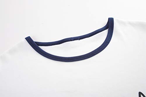 Big Girls' Short Sleeve Nightgown Lovely Cats Lazy Day Printed Sleep Dress PJS3