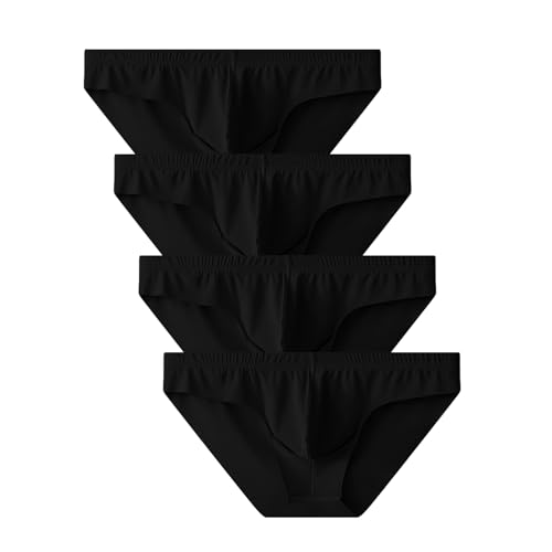 Men's Briefs Ice Silk Underwear Seamless Breathable Low Waist Panties Shorts