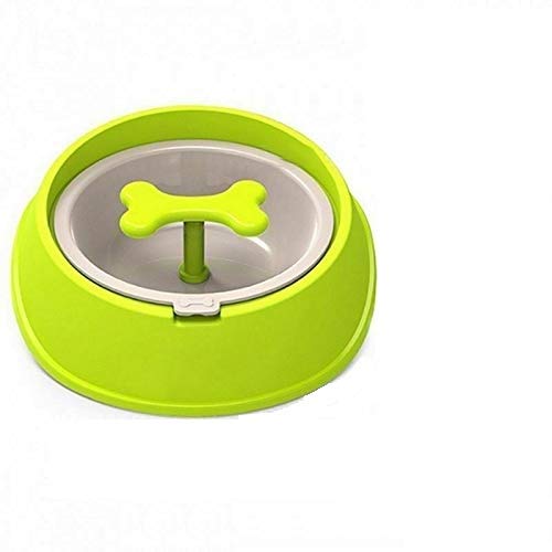 Pets Empire Dog Slow Feeder Bowl with Bone Shape Rotating Hinder Anti-Choke Pets Bowl Dogs Water Food Feeding Bowl (Green) Size -650 ml (B07GXJZHPD) Amazon Price History, Amazon Price Tracker