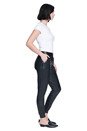 Seven7 Women's Faux Leather Ponte Jogger4