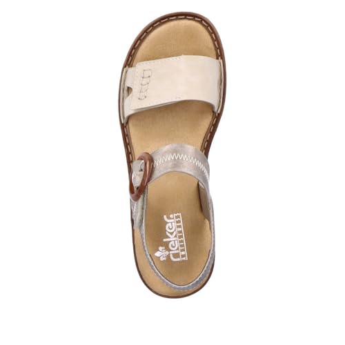 Rieker 608Z3 Regina Women's Sandals – Adjustable Strap for a Secure Fit - Shock-Absorbing & Lightweight Sole for Comfort and Support – Fashionable Everyday Wear4