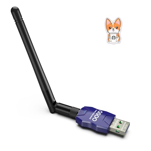 Class 1 Long Range Bluetooth Adapter for PC, QGOO USB Bluetooth Adapter for PC 5.3+EDR, Bluetooth Dongle Bluetooth Receiver Support Windows10/8.1/8/7?blue-222?