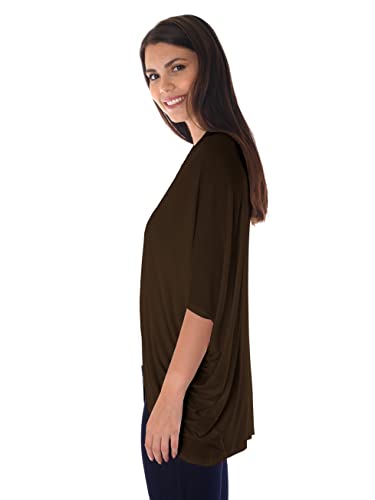 DFF Shop Women's Batwing Half Sleeve Open Cardigan (Size: S- 5X)3