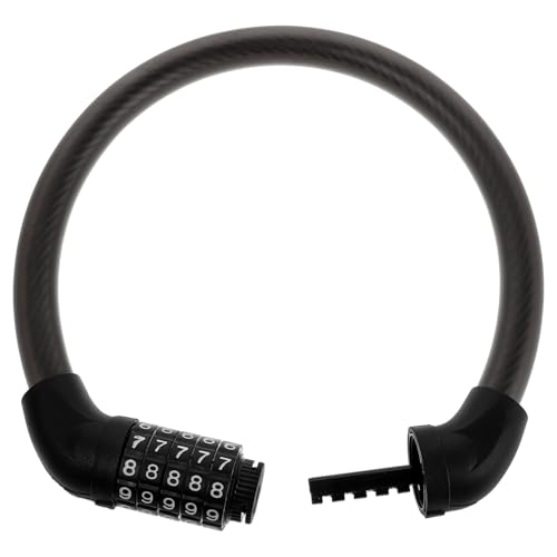 ibasenice Heavy Duty Theft Bike Lock with Splashproof Design Portable Combination Chain Lock for Bicycles Motorcycles and Electric Bikes Thickened Strap for Enhanced Security