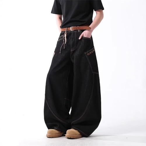Y2k Baggy Jeans for Men Women Wide Leg Skater Grunge Pants Loose Fit Barrel Jeans Hip Hop Denim Pants Streetwear2