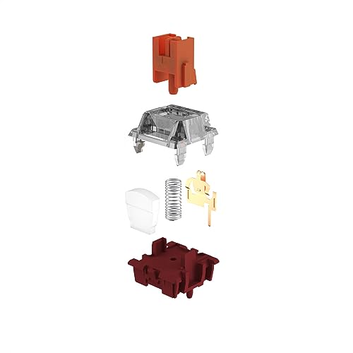 GK GAMAKAY Planet Series Switch with LED Diffuser, Tactile Mechanical Keyboard Switch, 5 Pin Pre-lubed Switches for DIY Mechanical Gaming Keyboard (Mars Swicth-45Pcs)