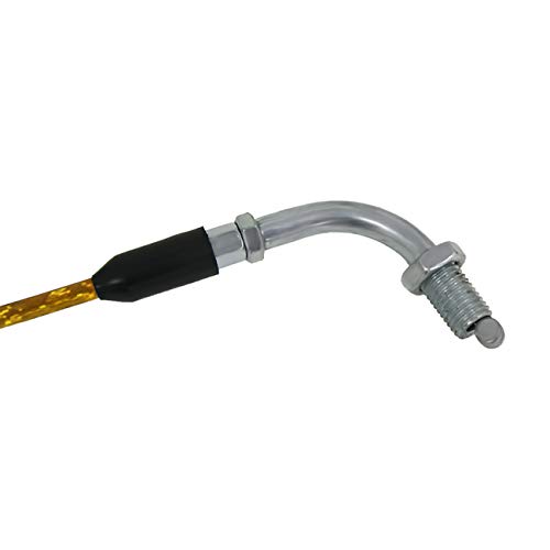 Image of 59 inch Clutch Cable Line and 51 inch Gas Throttle Cable for 2 Stroke 49cc 50cc 60cc 80cc 100cc Motorized Bicycle Push Bike Parts yellow