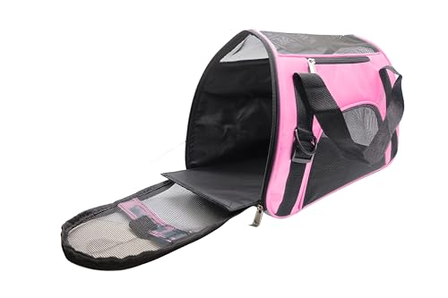 Image of Pet Carrier Bag,Small Cat Carrier Kitten Puppy little Dog Carrier for Travel Airline Approved Small Animal (Pink, S)