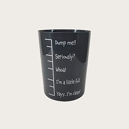Image of SEDLAV Plastic Office Trash Can, 3 gal (Black Fill Measure)