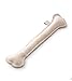 Jack & Russell Spielzeugknochen aus Leder - Naturleder Knochen Hunde Spielzeug - Kauleder Natur - Holmes Bone (Beige)