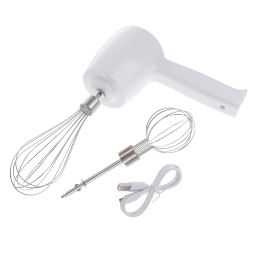 OFFSCH Egg Mixer 5 Speeds Cordless Hand Blender Rechargeable Detachable Stirring and Whipping Nets for Kitchen Use