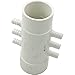 Waterway Plastics Manifold, 3/8" b, 6 Port, Flow Thru, 1-1/2"s x 1-1/2" spg