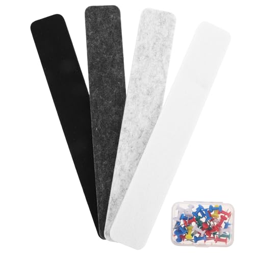 Ciieeo Felt Board Strips for Wall Self-Adhesive Cork Board Tiles Office Memo Bar Classroom Pin-up Strip Decorative Corkboard