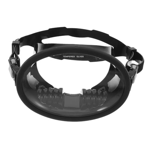 Sosoport 1 Pieza Espejo de Buceo Anti-Fog Niebla Gafas de Buceo Gafas de natación para Adultos Vista bucear Gafas de Natacion Gafas de natación de visión Amplia Gel de sílice Negro