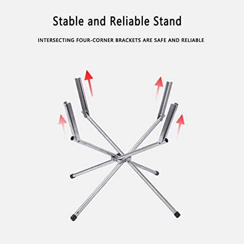 Gril de barbecue portable avec conception fendue pour un rangement facile - 5