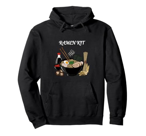 Ramen Kit Bowl Comida Japonesa Fideos Sopa Amante Sudadera con Capucha
