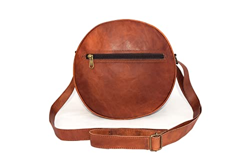 Sac à bandoulière vintage en cuir pour les cours ou les sorties en ville
