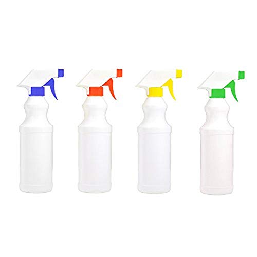 She-Lin Spray Bottles - Leak Proof with Commercial Grade Trigger Sprayer - 4Pack Spray Bottle Plastic