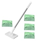 Rdxanc Reinigungswerkzeug mit langem Griff, 130 cm, mit automatischem Clip-Design für Boden, Badezimmer, einfach zu wechseln, Wischmopp, Eckreinigungswerkzeug