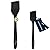 HOTEC Basting Brushes Silicone Heat Resistant Pastry Brushes Spread Oil Butter Sauce Marinades for BBQ Grill Barbecue Baking Kitchen Cooking BPA Free Dishwasher Safe (Black 2)