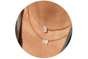 Beaded Initial Necklace with Pearl: Personalize Your Style