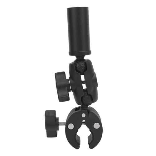 ERYUE Mini Antena Dishy de Aleación de Aluminio, Soporte Abrazadera Ajustable para Poste Coche, Escalera RV, Yate, Instalación Resistente a la Intemperie