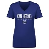 500 LEVEL Jan Paul Van Hecke Brighton & Hove Albion Elite Women's V-Neck T-Shirt (Royal Blue, Large)