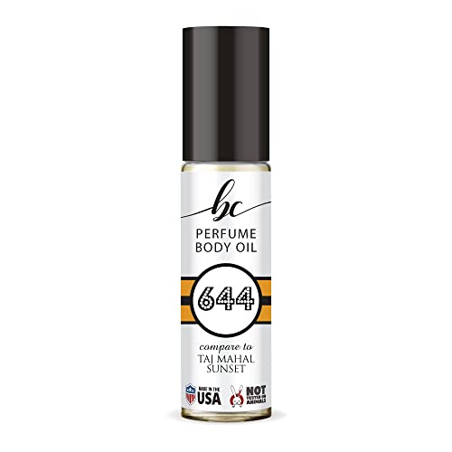 BIOCURA BC Perfume 644 Inspired by Taj Mahal Sunset For Women Replica Fragrance Body Oil Dupes Alcohol-Free Sample Travel Size Concentrated Long Lasting Roll-On 0.3 Fl Oz/10ml