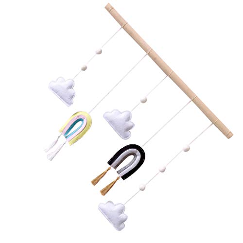 DANDANdianzi Habitación bebé Que cuelga decoración del Cuarto de niños del Arco Iris CLOUS niños Pared de la Sala de Navidad Decoraciones fotografía apoya Mejores Regalos Cover