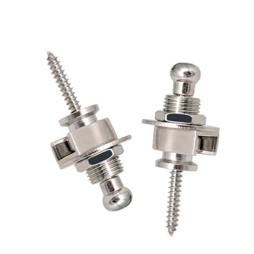 2PCSギターストラップセキュリティロックストラップボタンギターハードウェアギターストラップロックロックギターピン