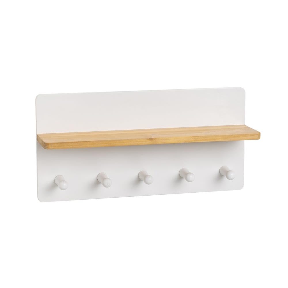 Étagère Alamo pour résoudre le désordre d'entrée grâce au rangement MDF 5 boutons
