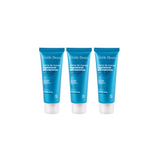 GISÈLE DENIS - Crema de Manos Regenerante Antimanchas, 3x75 ml, con Flavonoides, Hipoxósido y Glicoproteínas, Combate Envejecimiento en Piel y Manchas Oscuras, Rápida Absorción y Textura Suave