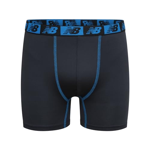 New Balance Boys' 3.5" Underwear, Performance Boxer Briefs (4 Pack)3