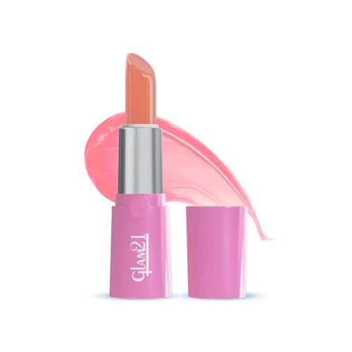 Image of Glam21 High Definition Lipstick | Lightweight & Ultra-Moisturizing Lip Color | Gel-Based Creamy Formula | Smooth Application & Vibrant Finish | Long-Lasting Comfort Wear |3.6gm, Pink