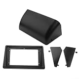 Schwarzer Radioadapter Kunststoff 9 Zoll Passgenau