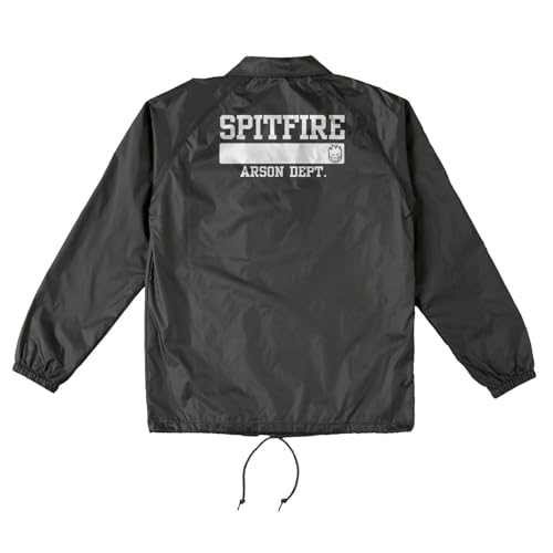 Spitfire Wheels Coat Arson Department Windbreaker Jacket Black/White