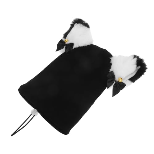 Housse de casque de ski tricot snowboard bonnet protection chat - 2
