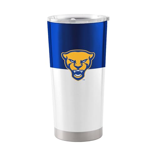 Image of Logo Brands 20 oz Powder Coat Tumbler- Insulated Tumbler with Lid for Water, Iced Tea or Coffee, Smoothie and More