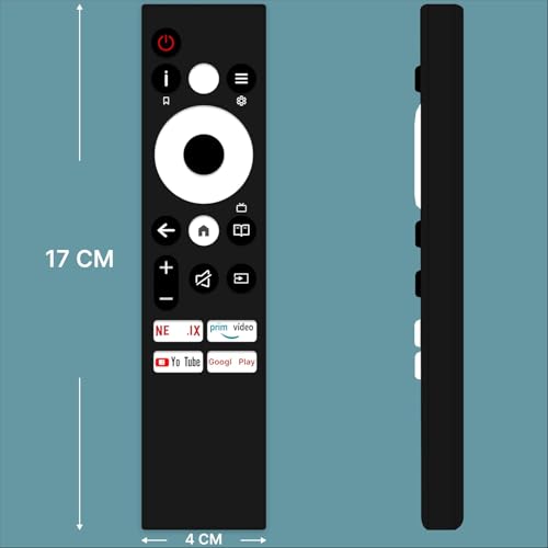 Image of Compatible with Croma Google TV Remote Control Suitable for CREL032HGC331801 Smart LED HDR Television Non Voice Comment with Streaming Apps - Match Keys Exactly with Existing Remote Control