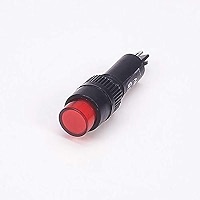 Othmro 12V Red Signal Indicator Lights - 10mm Mount, 30cm Length, Pack Of 15