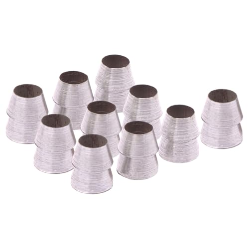 Sharplace 10Pcs Axe Handle Wedge with Iron or Steel, Multifunctional Professional Sturdy Replace Steel Wedge Accessories, Diameter 18MM