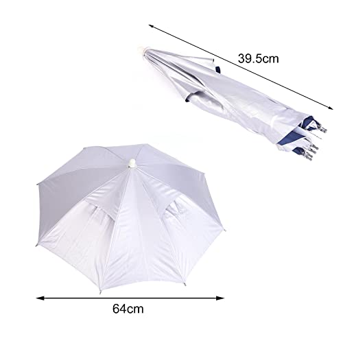 Image of ATORSE Umbrella Hat Sun Protection Portable Hands Free 25 inch for Gardening Outdoor