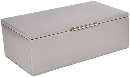 Dulwich Designs Small Grey Premium Bonded Leather Jewellery Box