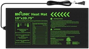 Warming Mat for Plants - Which 5 Will Transform Your Gardening Game? 7 BN-LINK Durable Seedling Heat Mat for Seed Starting 10" x 20.75", Waterproof Warming Mat Plant Heating Pad for Seed Germination, Indoor Growing, Hydroponic, Greenhouse, ETL Listed