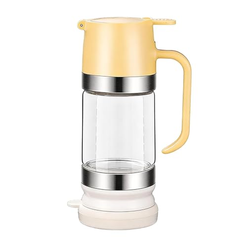 Dispensador de miel a prueba de , olla de vidrio de borosilicato de 300 ml, vertedor sin botón, alimenticio con asa, perfecto para de miel, , café, té, cocina