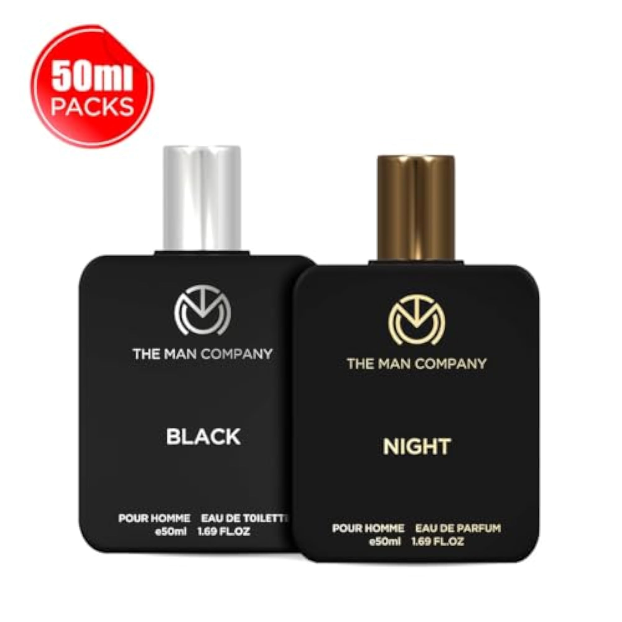 Black EDT & Night EDP Perfume Combo Gift Set for Men