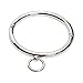Adavidsource Stainless Steel Necklace Decoration Unisex Necklace Metal Choker Short Collar Fashion Choker (003S-Diameter:12cm)